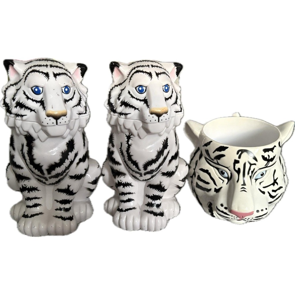 Vintage 1990s Ringling Bros Barnum & Bailey Circus Tiger Souvenir Cups (3) Total